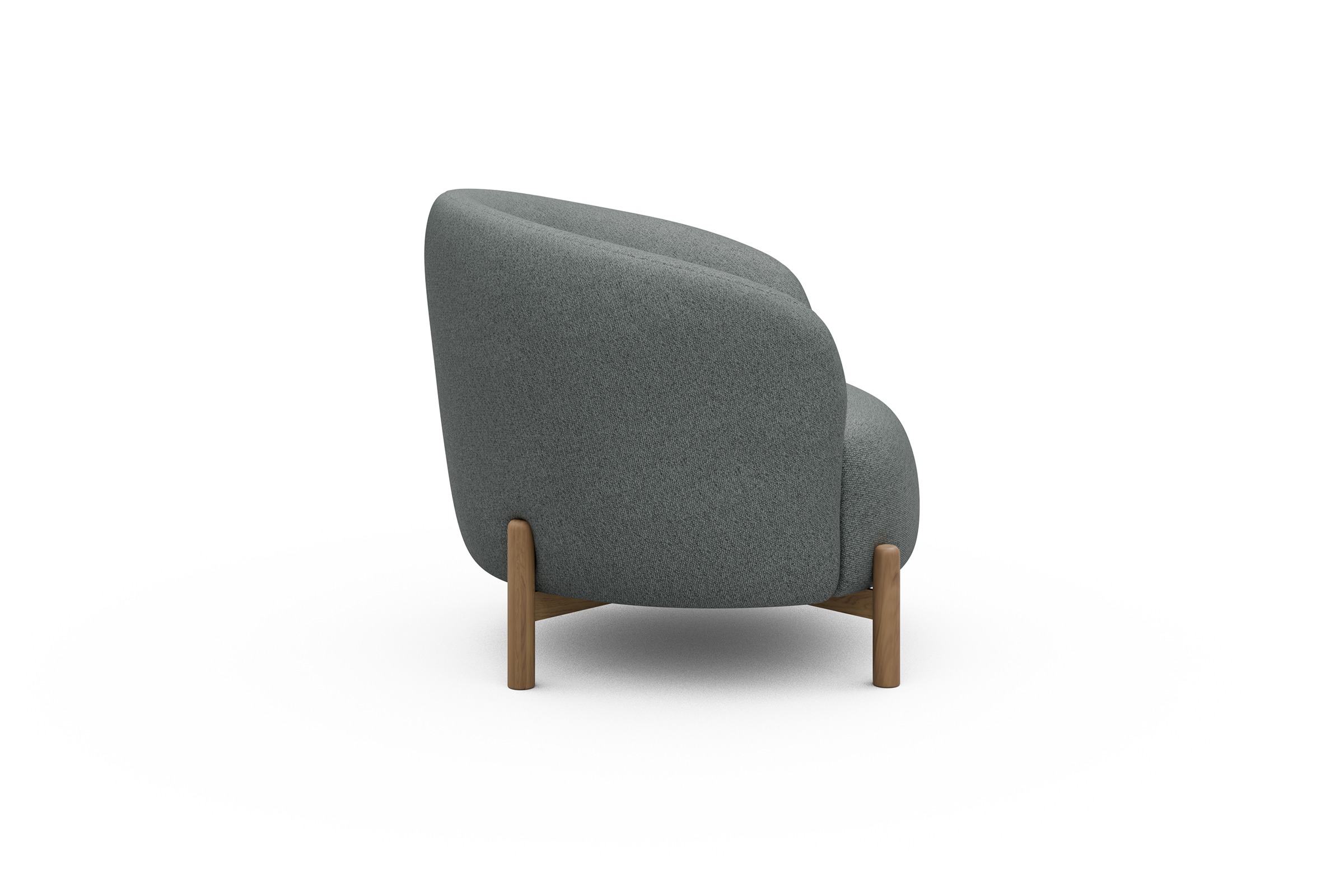 Sessel Ronda Holzbeine Eiche Natur Denari-Soft-Grey