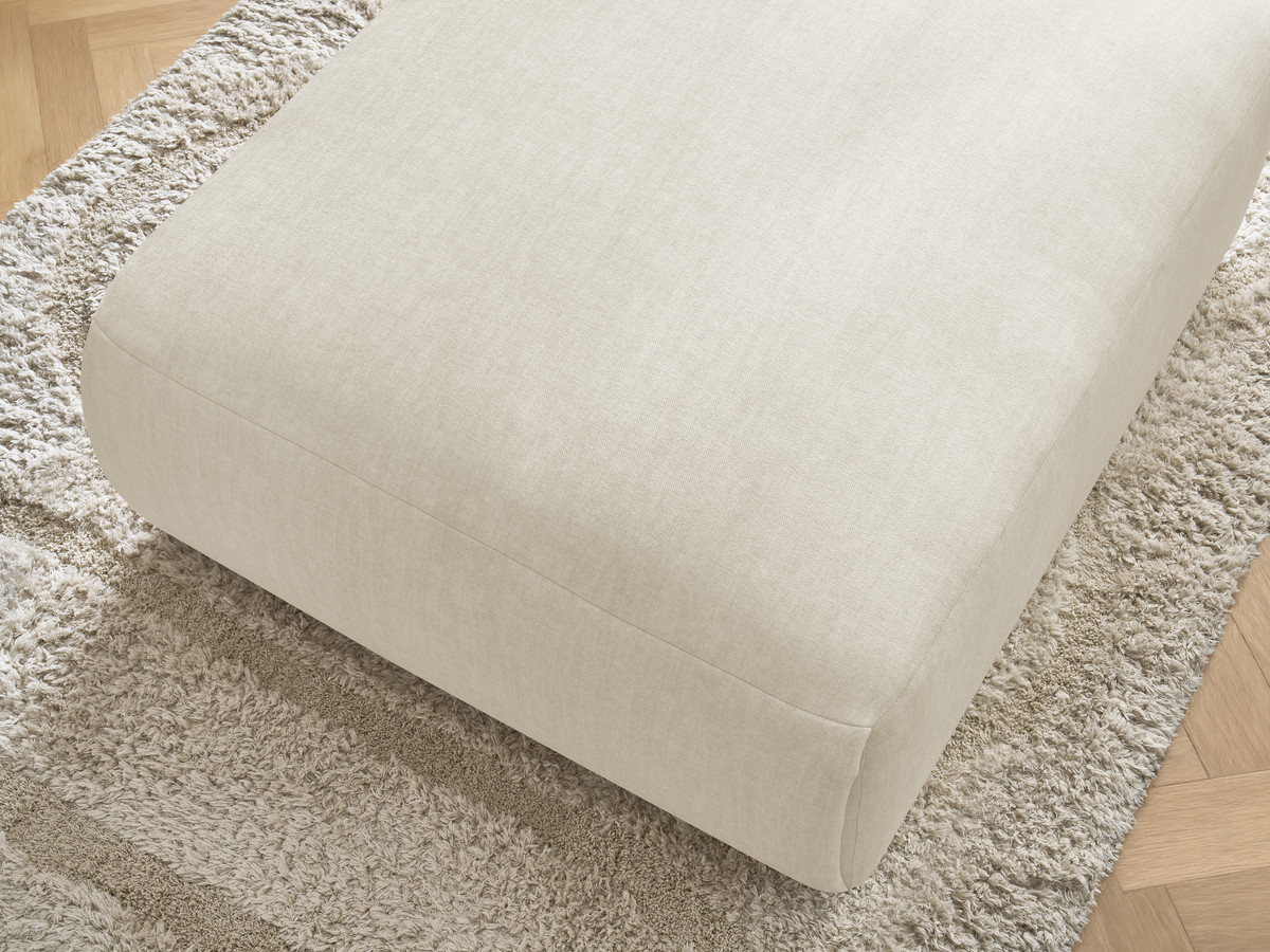 Bobochic Jana Pouf 94 × 114 cm Samt Beige