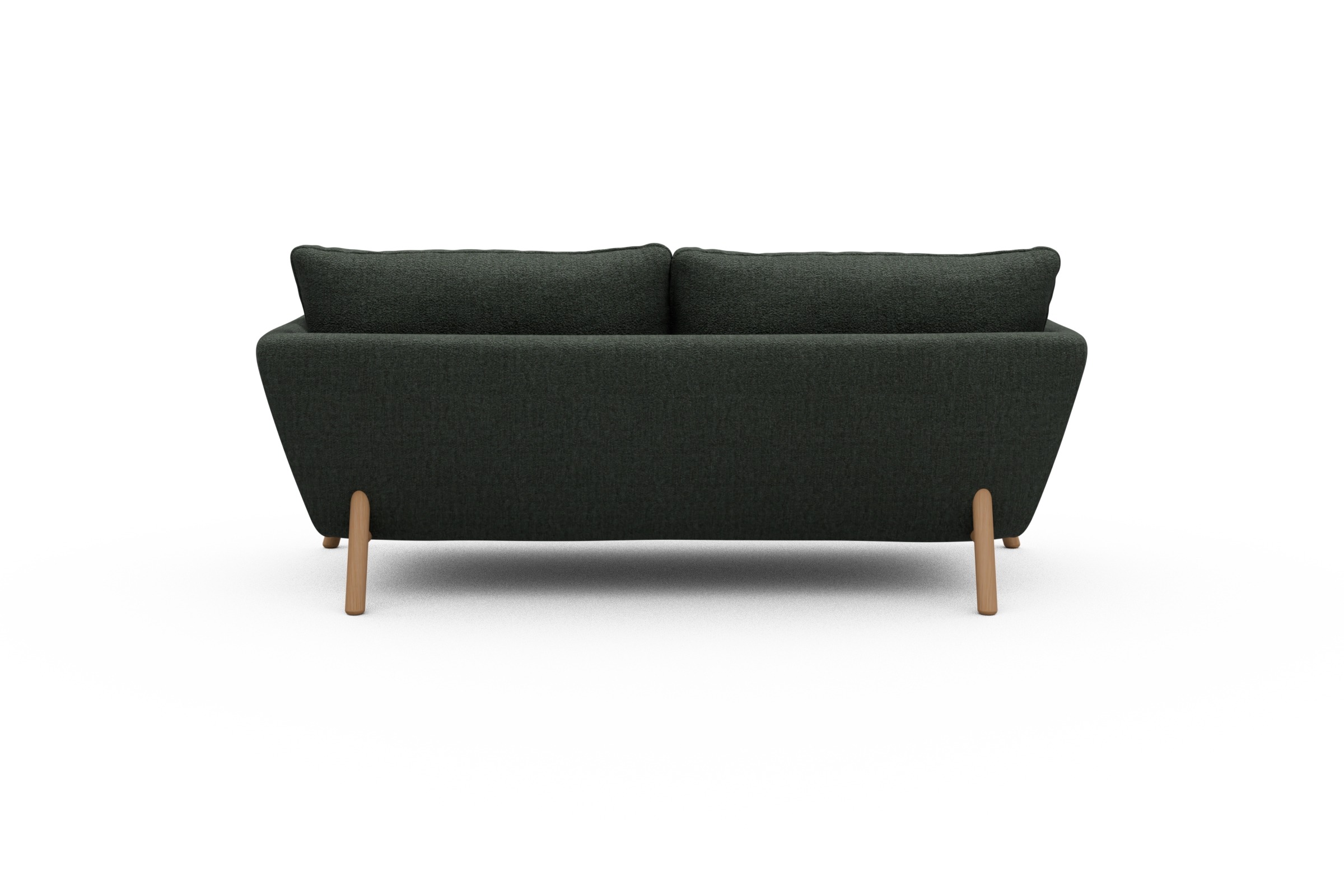 Sofa Emil 2-Sitzer Beinfarbe Eiche Natur Aivi-Pine-Green