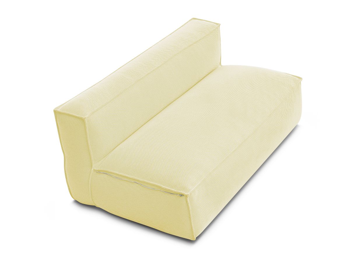 Bobochic Biarritz Sofamodul 2-Sitzer Melange-Stoff Gelb