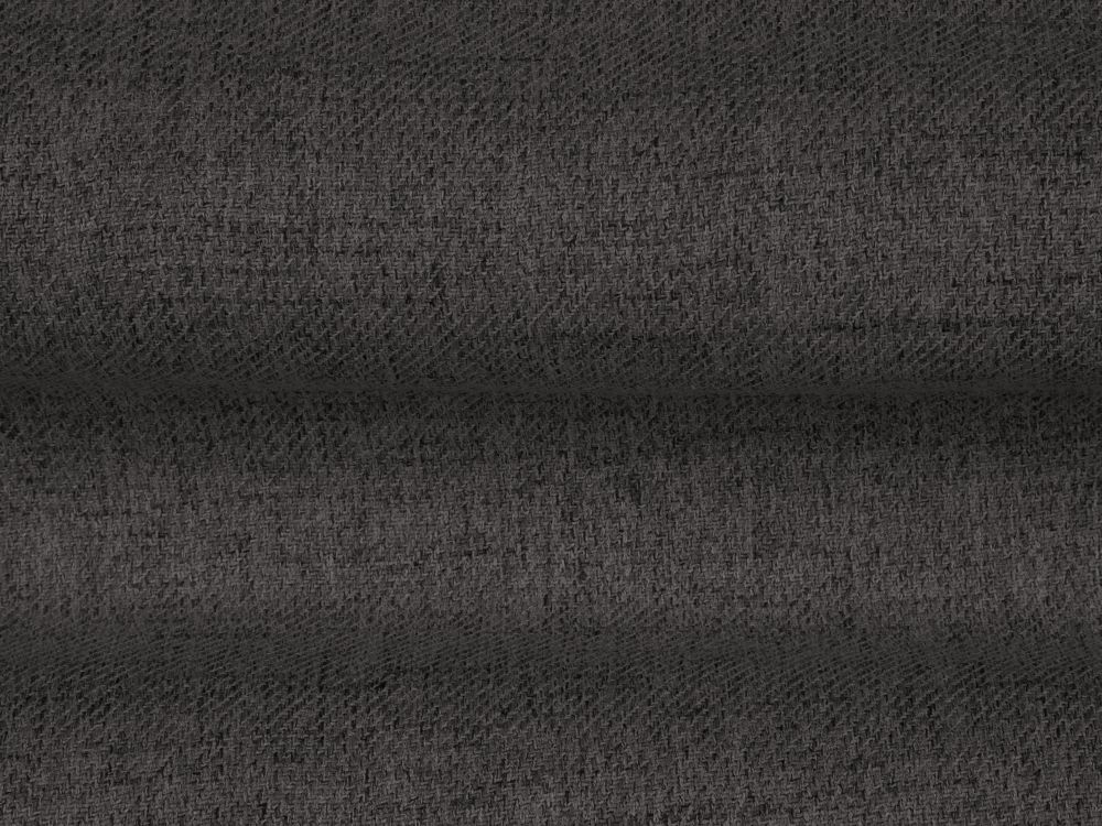 Cosmopolitan Design Polsterbank Bali 2-Sitzer Strukturierter Stoff Neve Dunkelgrau Beine Schwarzes Metall