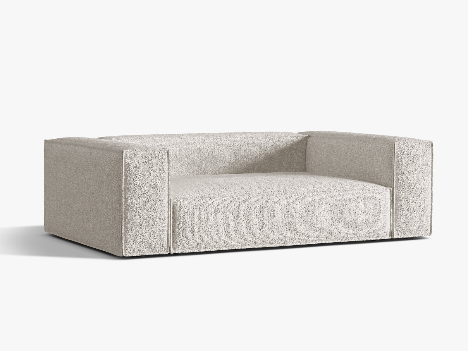 Micadoni Sofa Nuria 3-Sitzer Boucle Grau Beige Melange