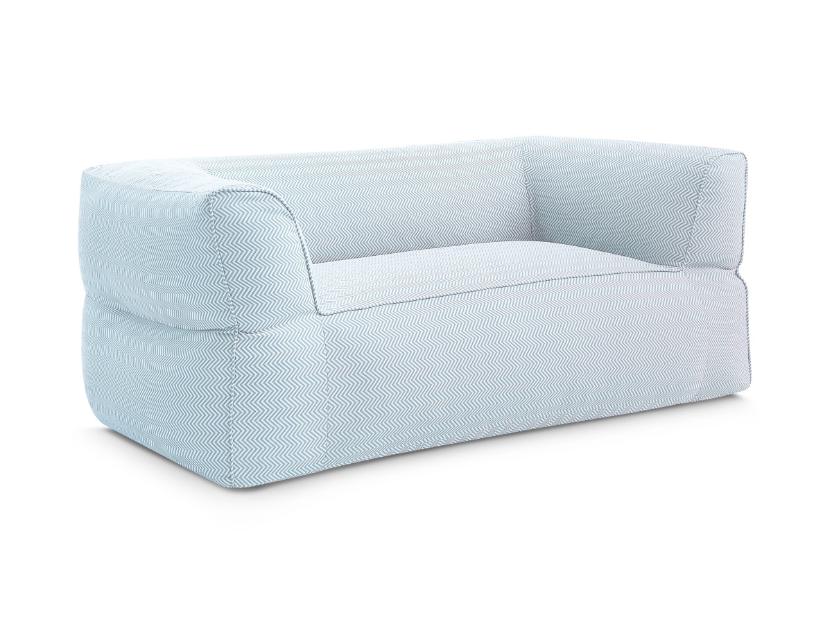 Bobochic Nour Gartensofa 2-Sitzer Stoff Hellblau
