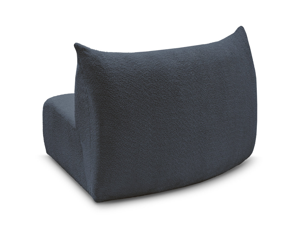Bobochic Azra Sofamodul 1-Sitzer Bouclé-Stoff Dunkelblau