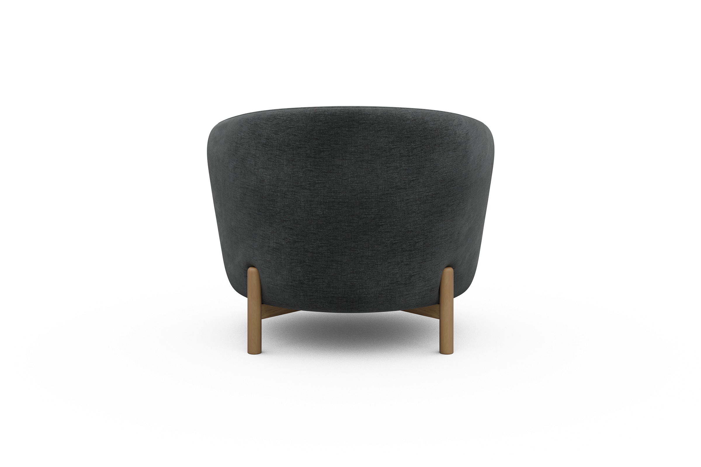 Sessel Ronda Holzbeine Eiche Natur Smooth-Deep-Warm-Grey