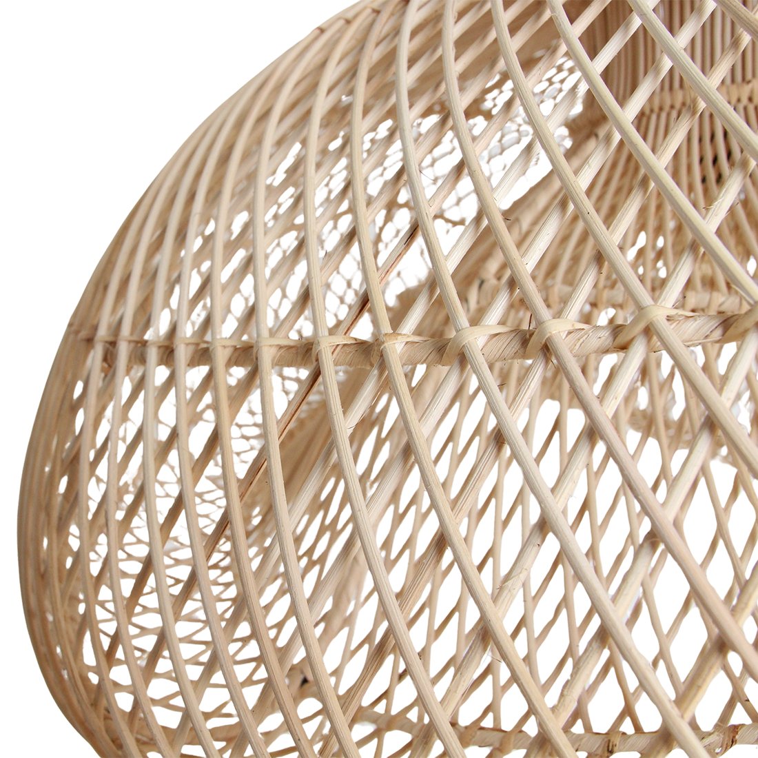Raw Materials Maze Rattan-Hängelampe Organic XL Ø 75x31cm