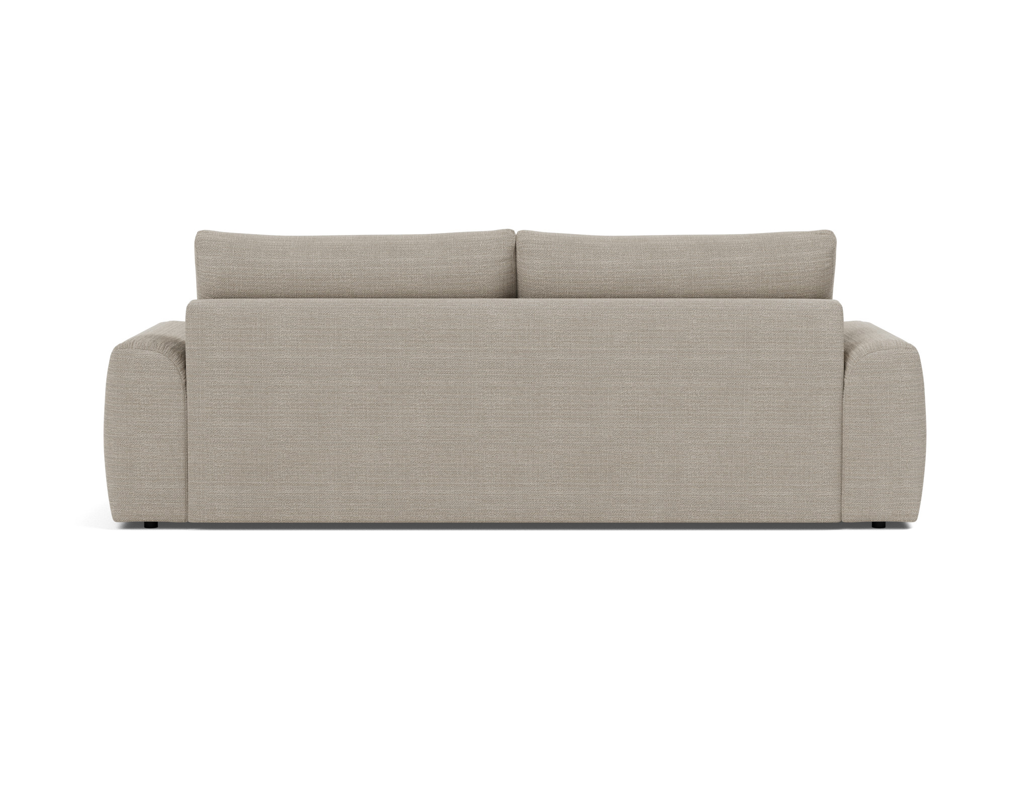 Schlafsofa Norum mit Chunky-Armlehnen Strukturierter Stoff Kenya 579-Gravel
