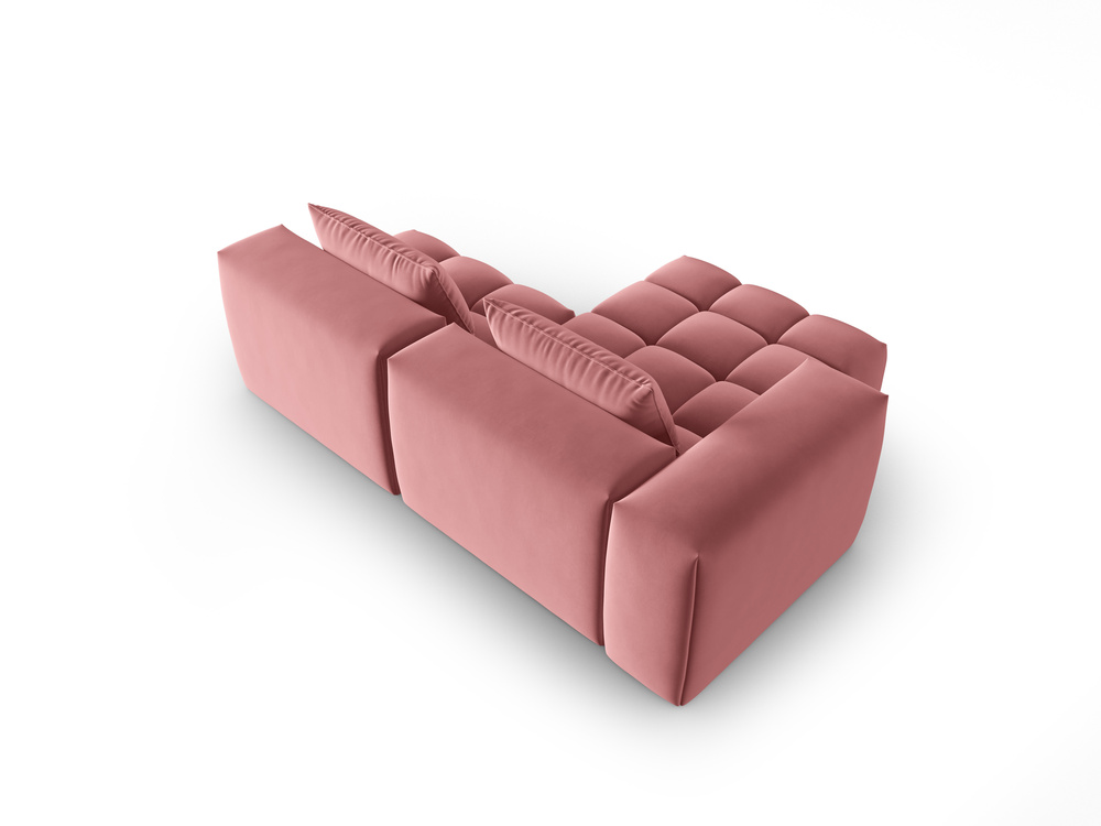 Cosmopolitan Design Ecksofa Verona 3-Sitzer offen Samt Casino Flamingo Links