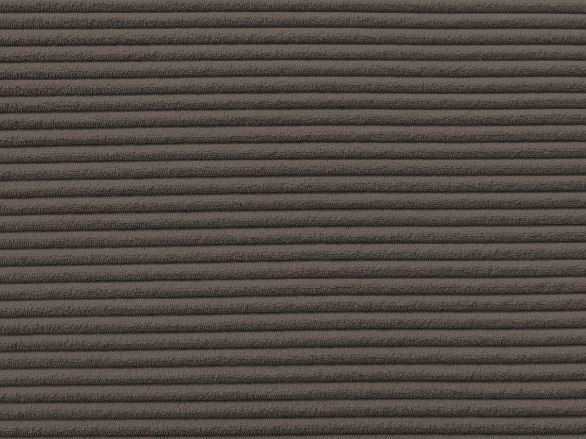 Bobochic Leopold Sofa 3-Sitzer Cordsamt Braun Armlehne rechts