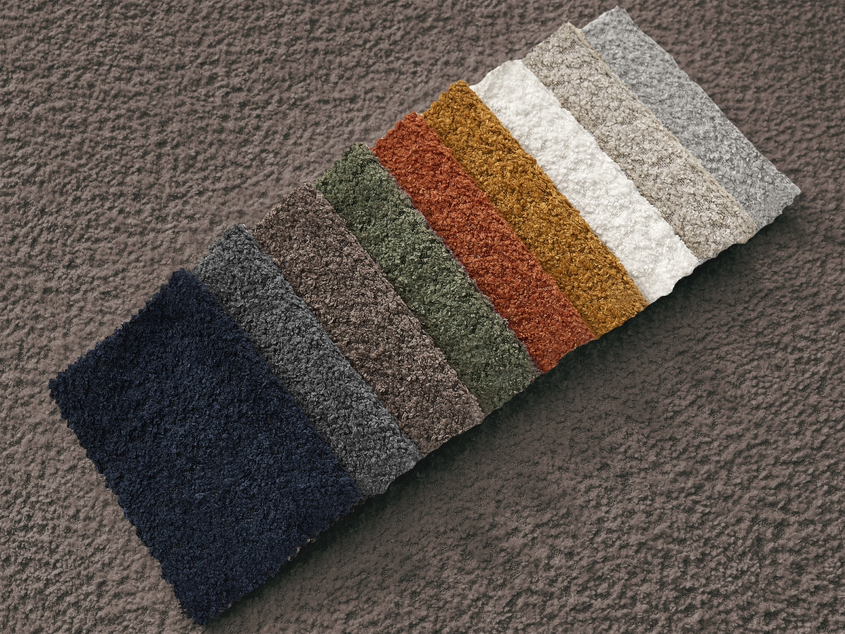 Bobochic Giorgia Sessel Bouclé-Stoff Braun