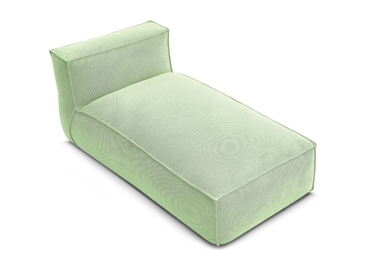 Bobochic Biarritz Méridienne-Modul Melange-Stoff Grün