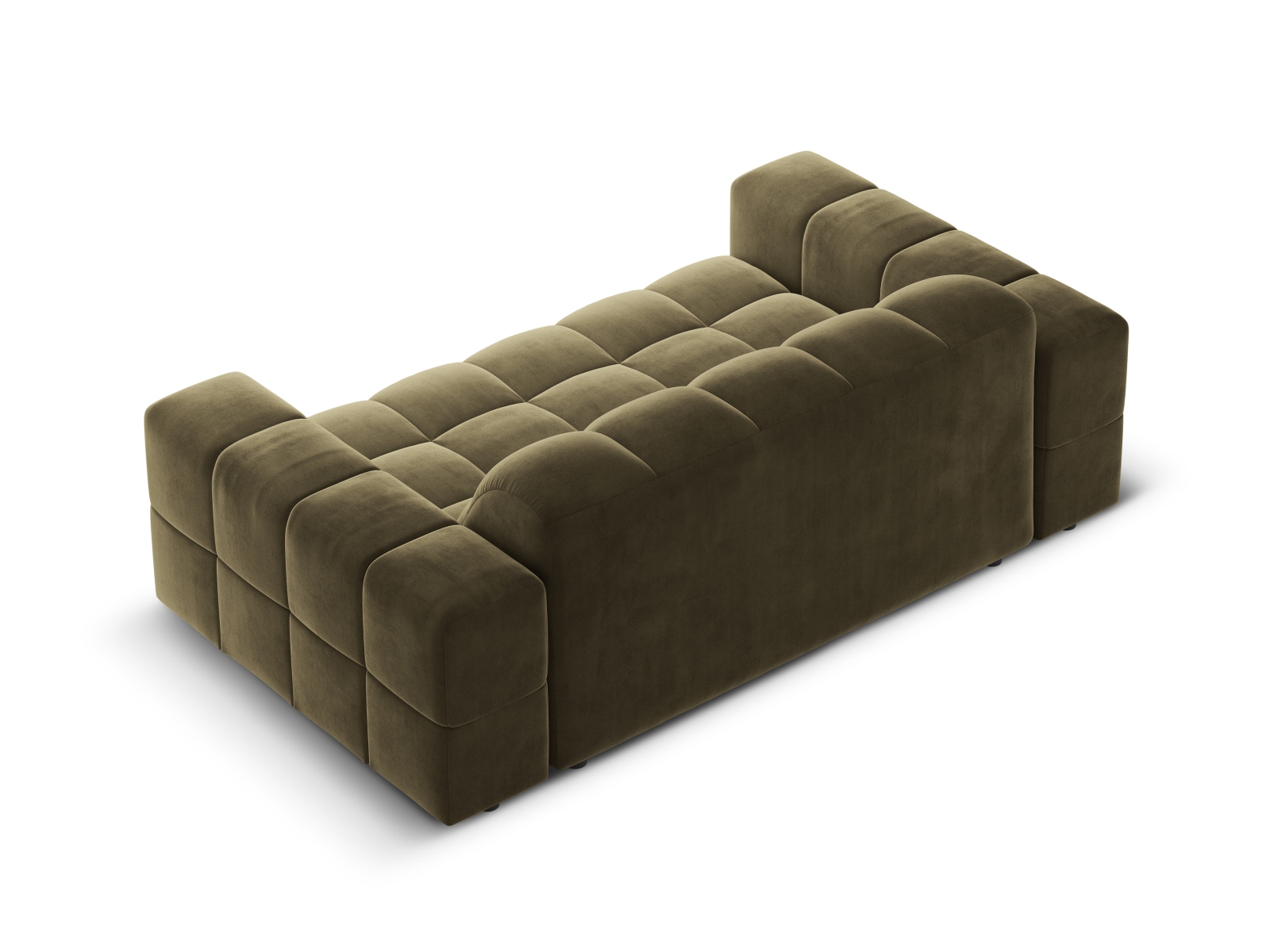 Cosmopolitan Design Sofa Chicago 2-Sitzer Samt Bluvel Grün