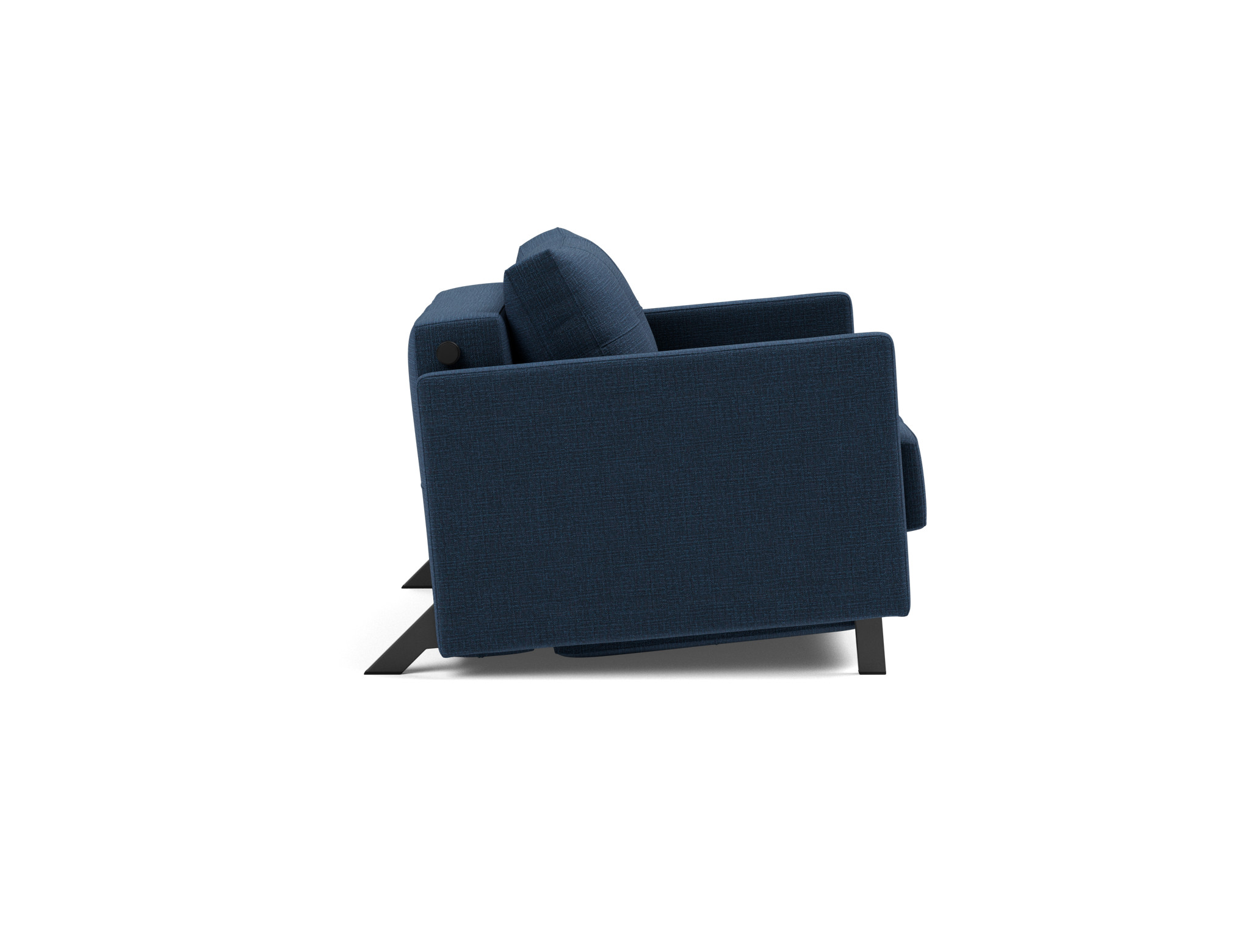 Schlafsessel Cubed 90 mit Armlehnen Chenille Esina 414-Indigo-Blue