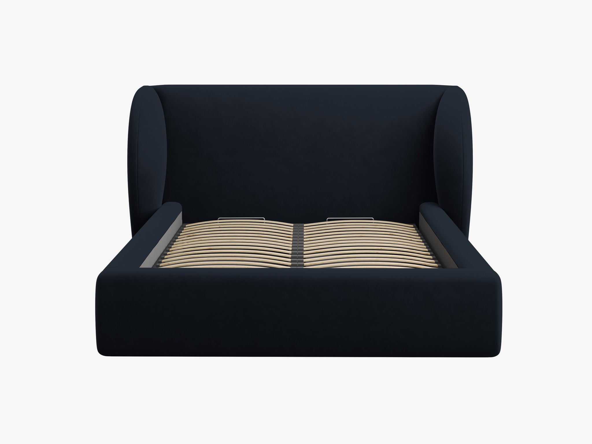Micadoni Polsterbett Miley Samt Bluvel Dunkelblau 200x200
