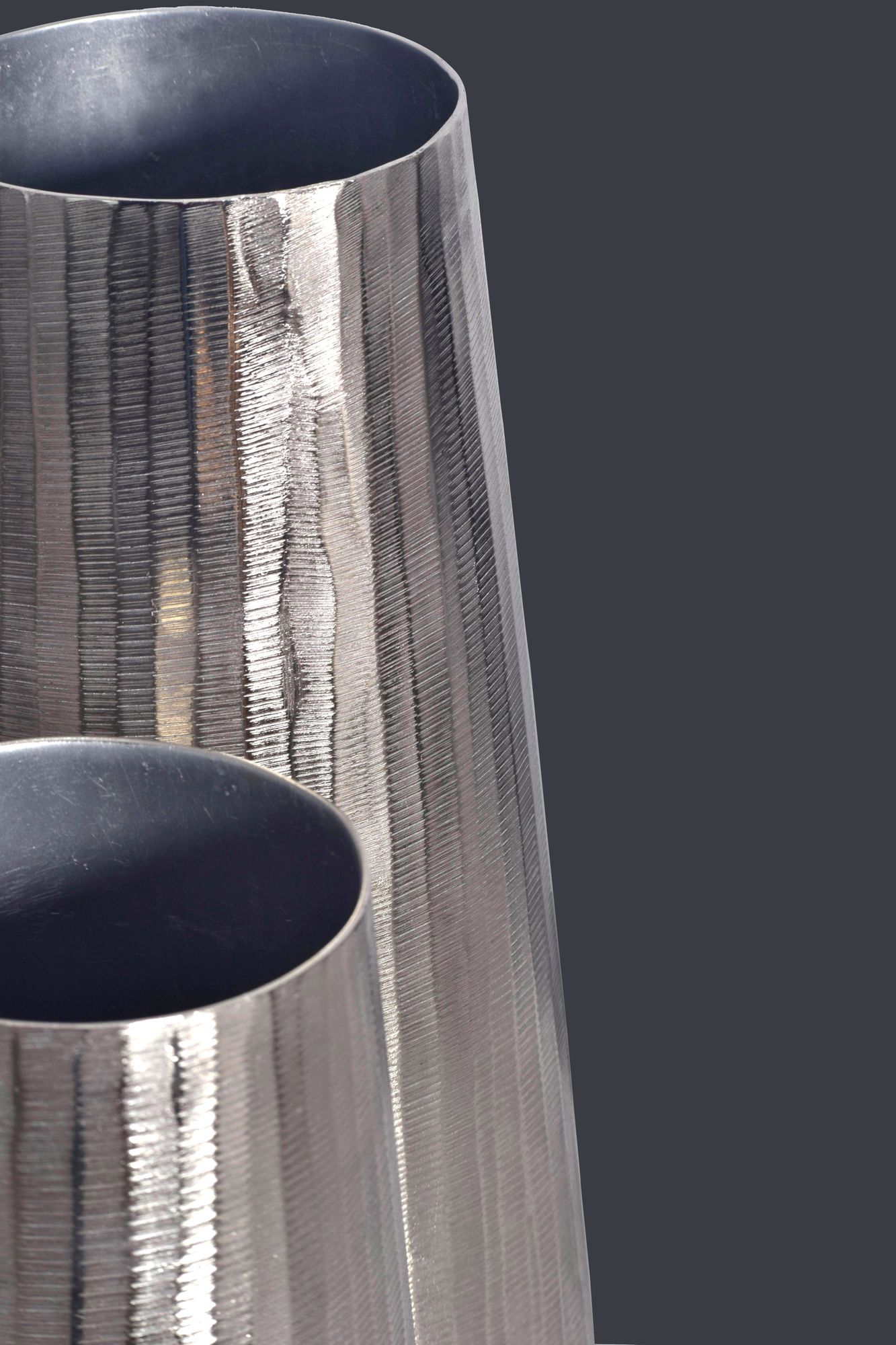 Tischvase Hustad Aluminium Silber Ø 21 cm