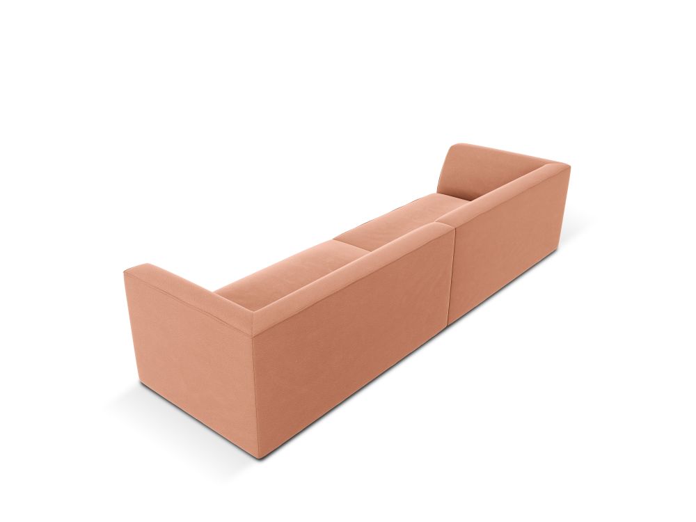 Cosmopolitan Design Sofa Siena 4-Sitzer Samt Salvador Rosa