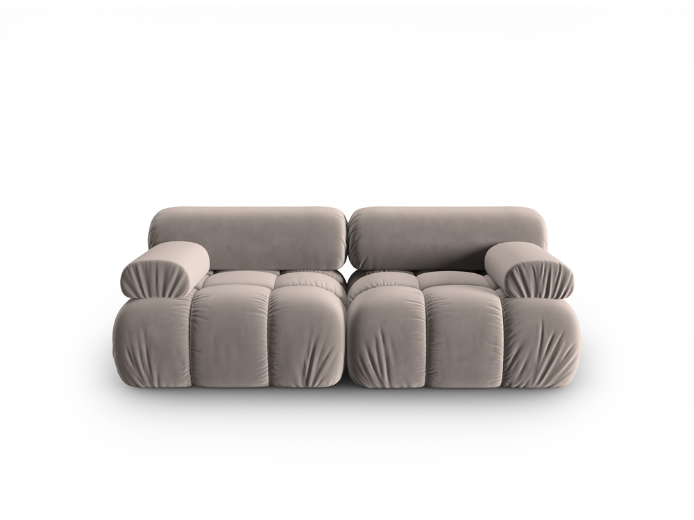 Cosmopolitan Design Sofa Cortina 2-Sitzer Samt Bluvel Cappuccino