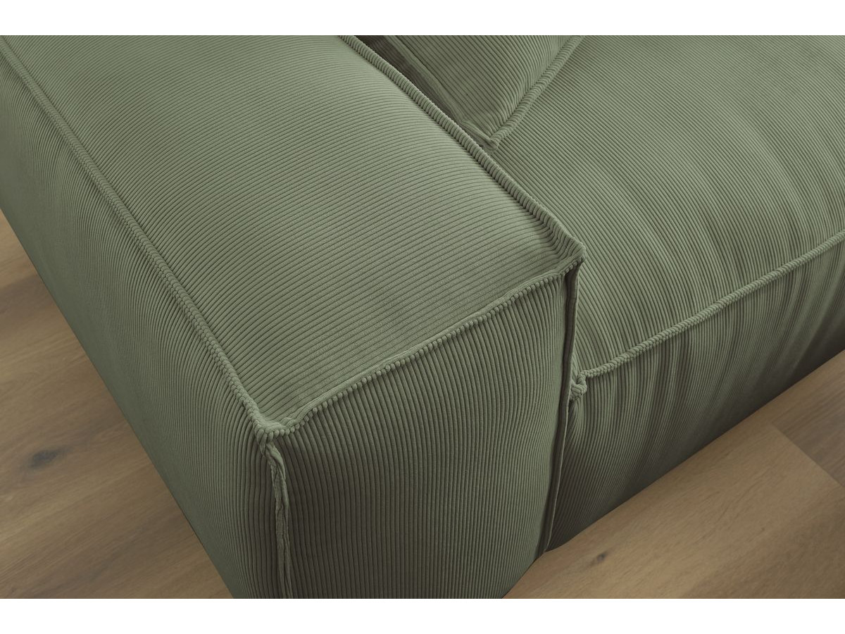 Bobochic Boheme Sofa 3-Sitzer Cordsamt Grün