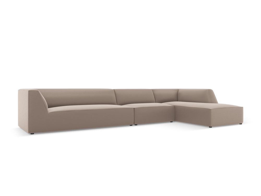 Cosmopolitan Design Ecksofa Siena 5-Sitzer Kunstleder Pacifico Hellbraun Rechts
