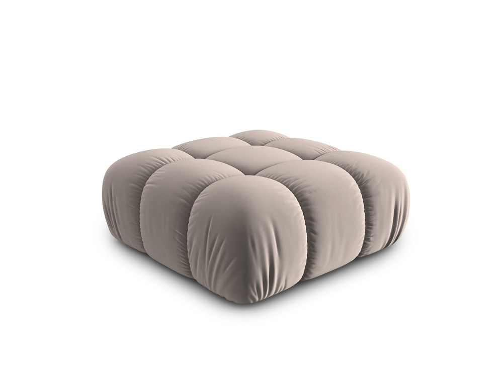 Cosmopolitan Design Pouf Cortina Samt Bluvel Cappuccino