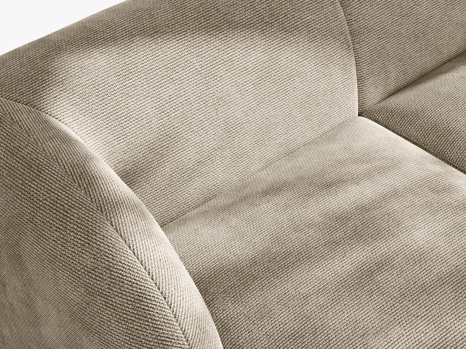 Micadoni Ecksofa Miley 4-Sitzer Links Chenille Haga Beige