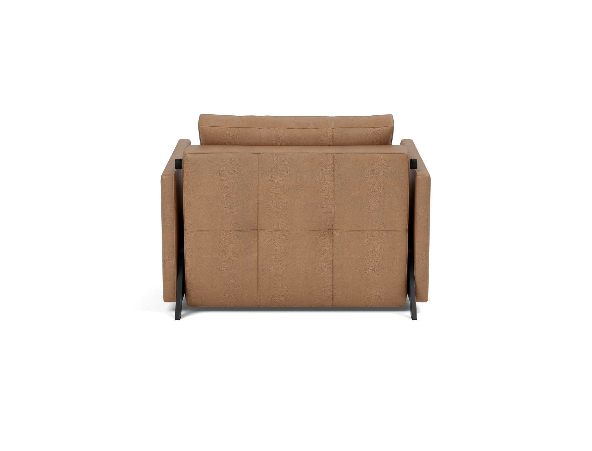 Schlafsessel Cubed 90 mit Armlehnen Lederoptik Faunal 551-Brown