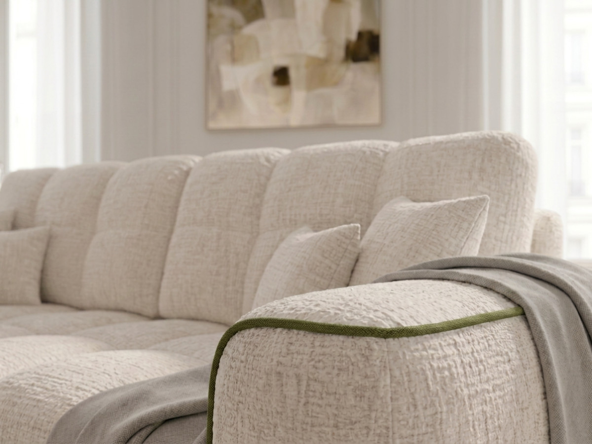 Bobochic Palais royal Sofa 3-Sitzer Chenille Grün