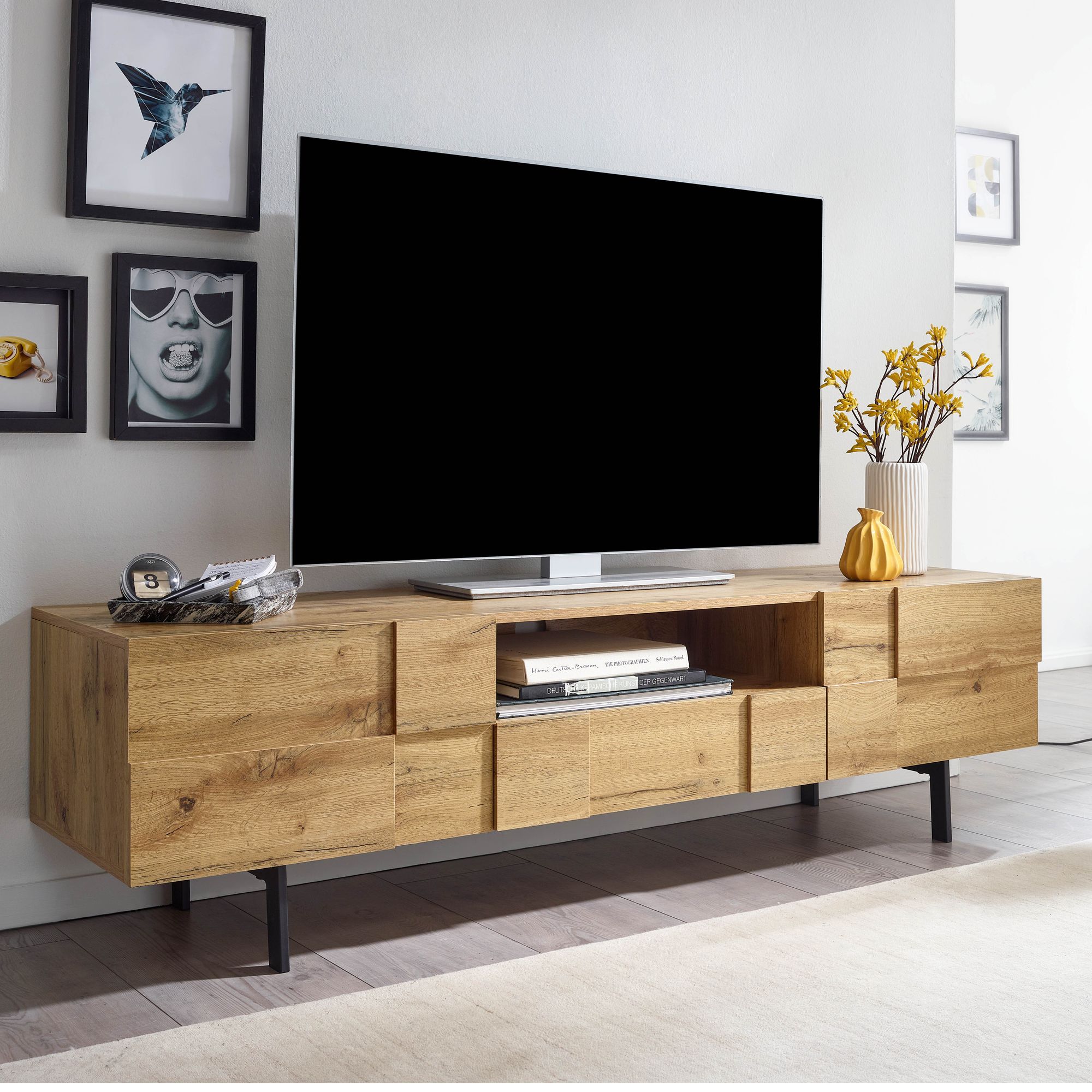 TV-Board Anholt Braun 160 × 43 × 46 cm