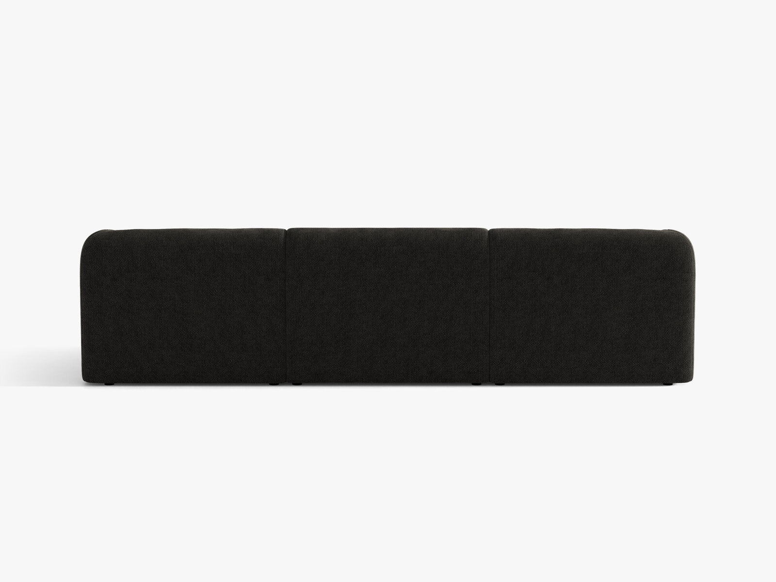 Micadoni Sofa Miley 3-Sitzer Chenille Eden Anthrazit
