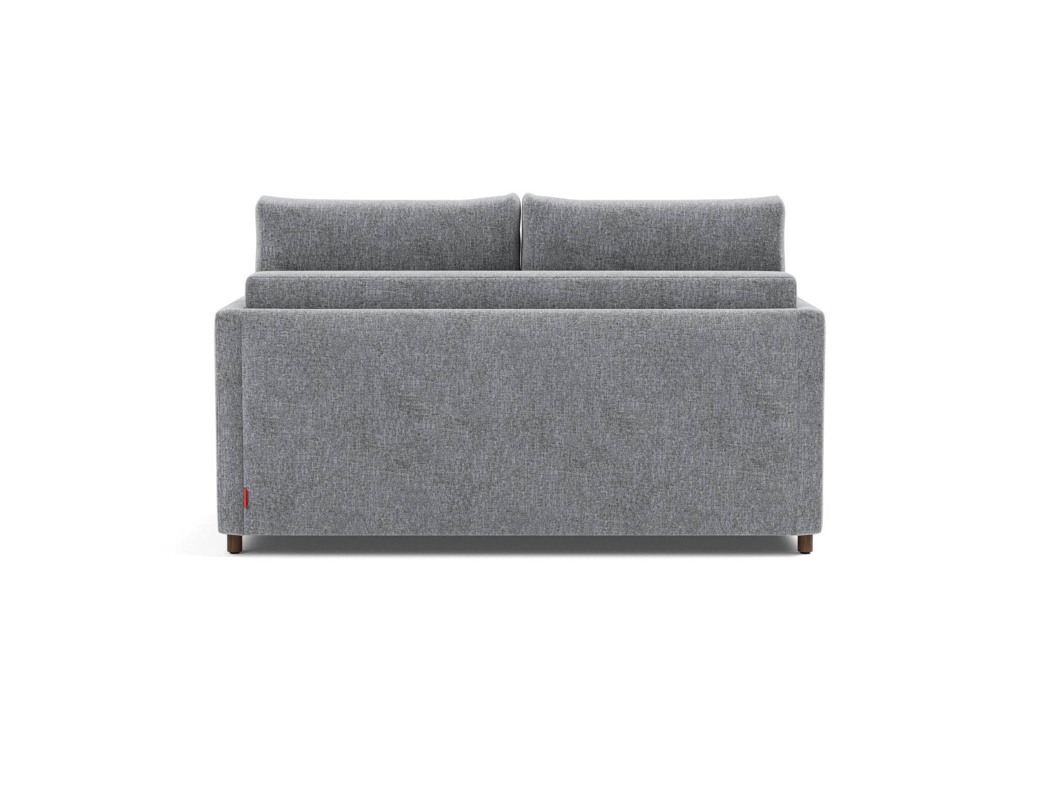Schlafsofa Neah mit Slim-Armlehnen 140 Strukturierter Stoff Twist 565-Granite