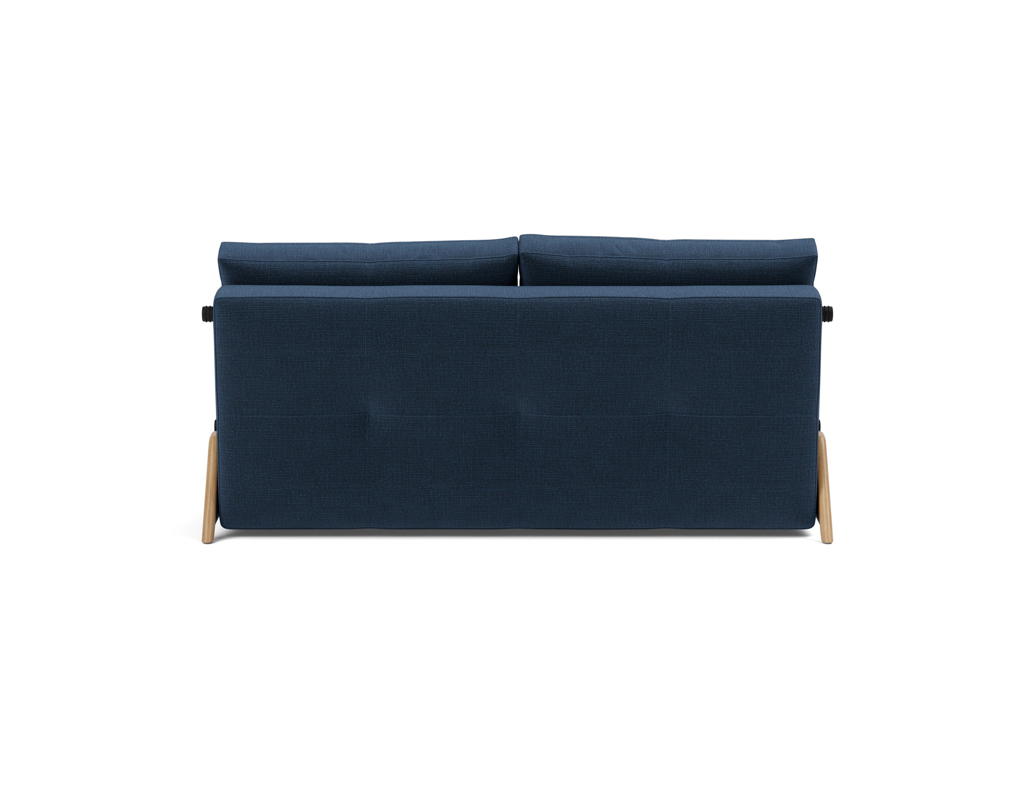 Schlafsofa Cubed 160 Chenille Esina 414-Indigo-Blue Beine Eiche