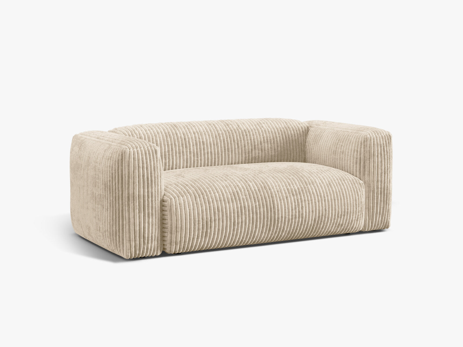 Micadoni Martina Sofa 2-Sitzer Cord Tilia Helles Beige
