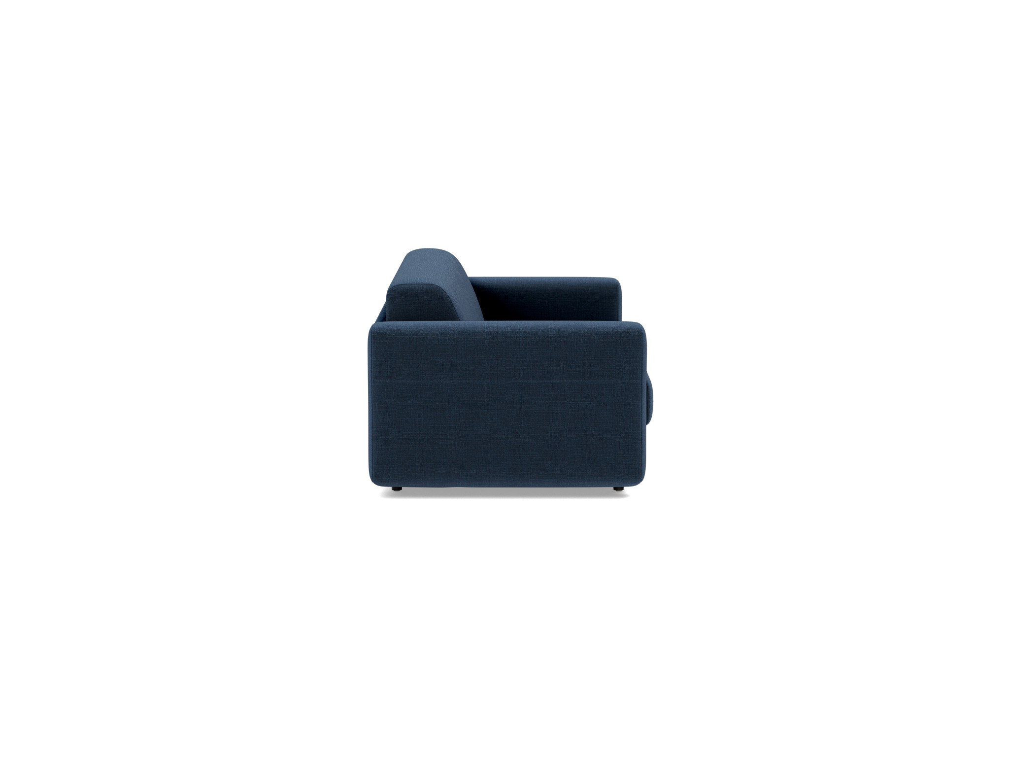 Schlafsofa Killian mit Memory-Matratze 140 Chenille Esina 414-Indigo-Blue