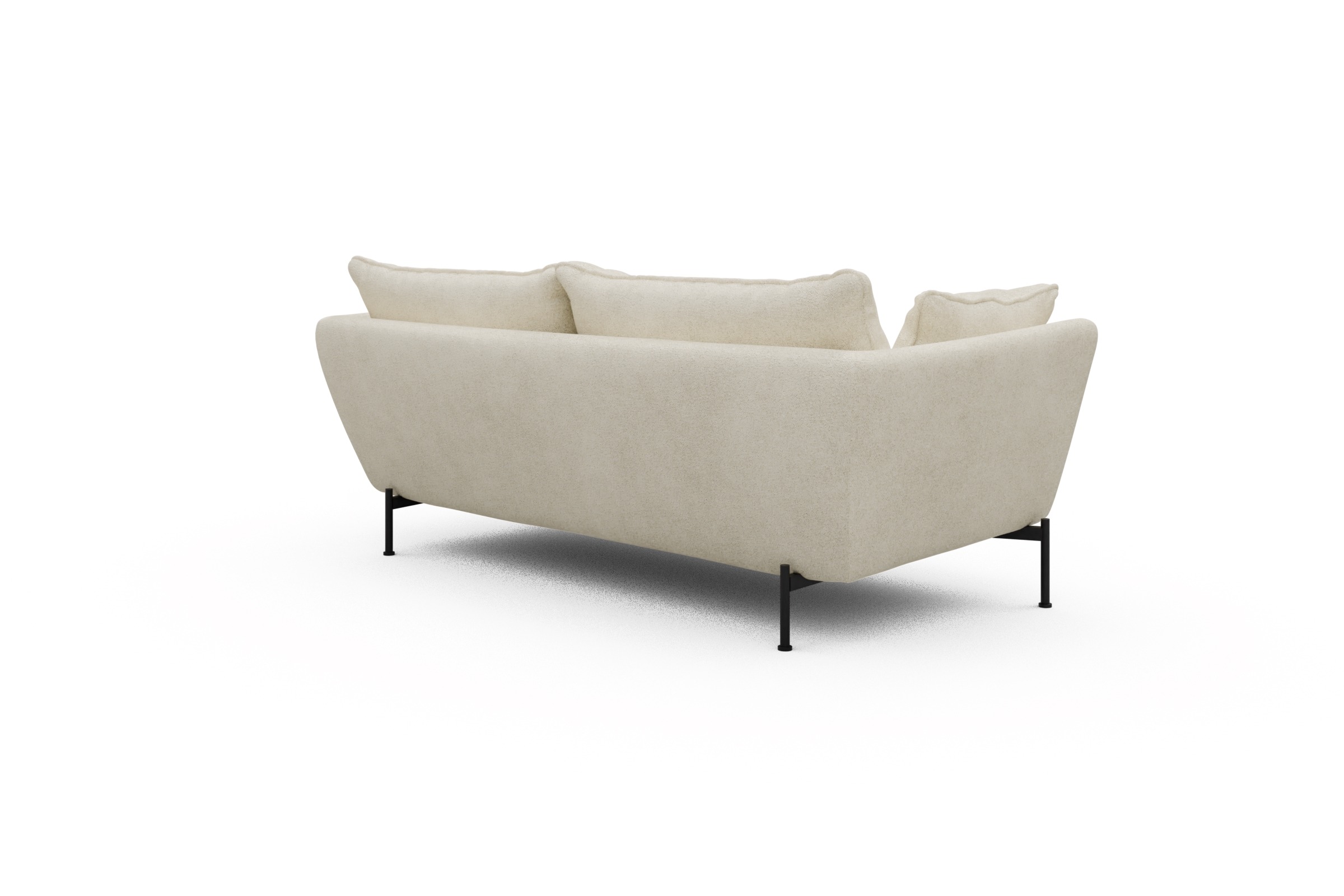 Sofa Anton PREMIUM 2-Sitzer Boucle-Off-White