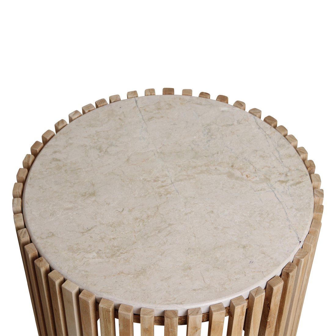 Raw Materials Infinity runder Beistelltisch aus Marmor