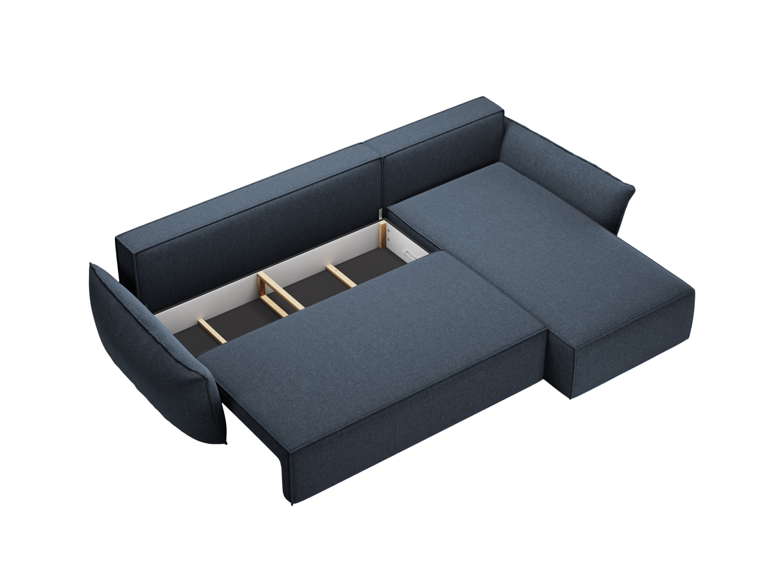 Micadoni Ecksofa Kaelle 4-Sitzer mit Schlaffunktion Rechts Chenille Hellgrau