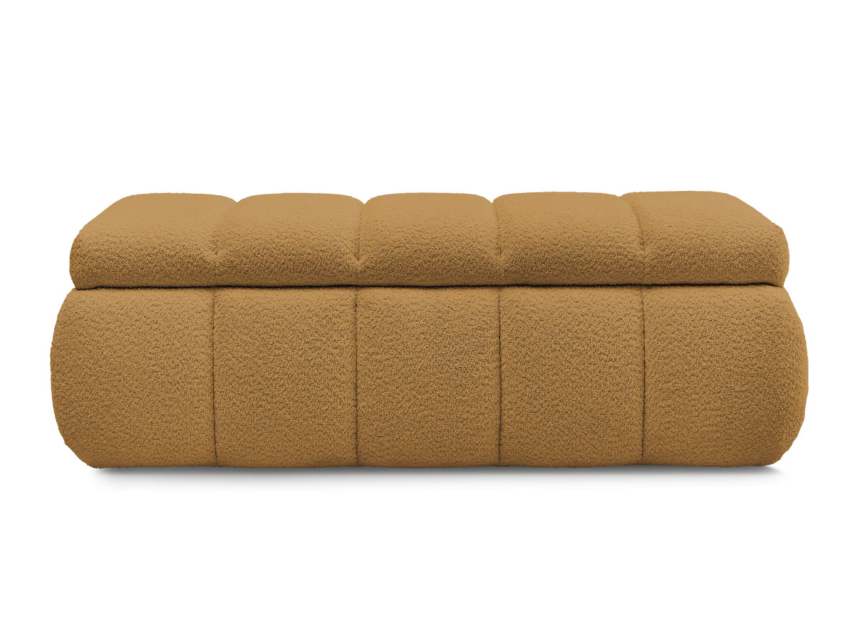 Bobochic Denali Bettbank 146 × 56 cm Bouclé-Stoff Gelb