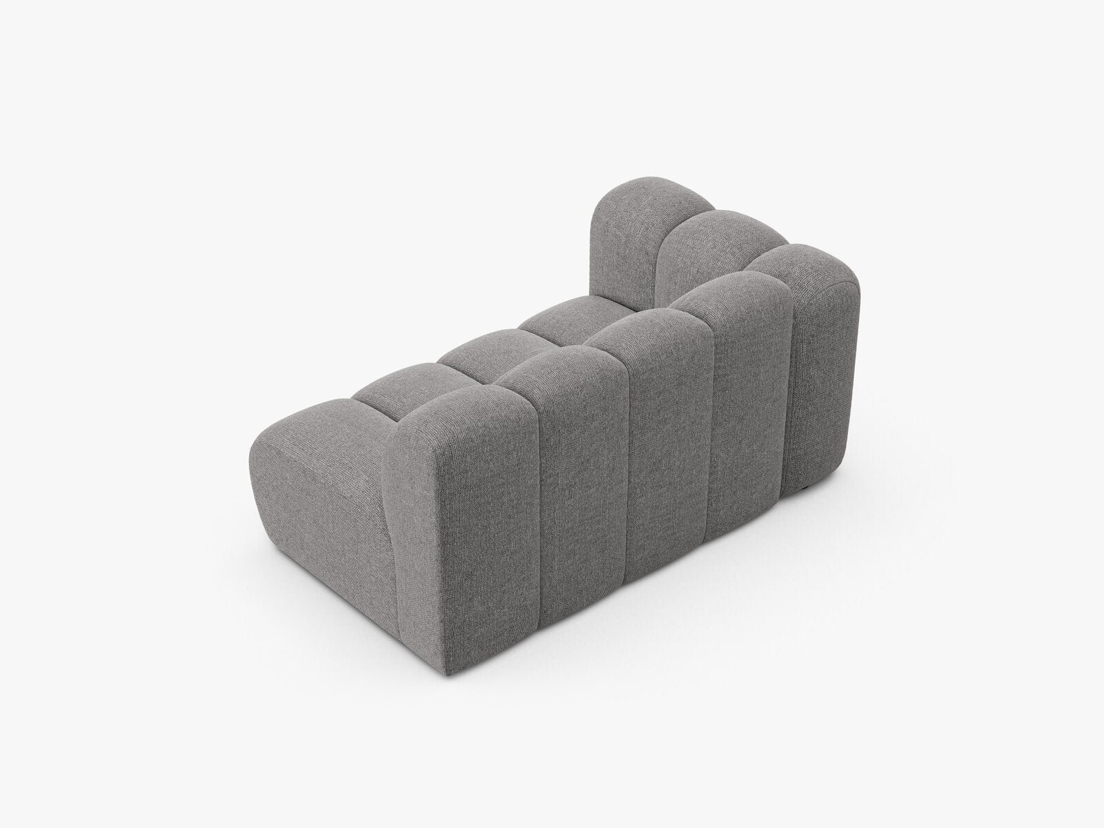 Micadoni Modul Lupine 2-Sitzer Links Chenille Eden Hellgrau