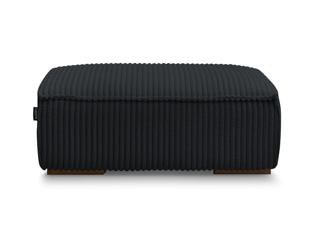 Bobochic Chelsea Pouf Breitcord weich Schwarz