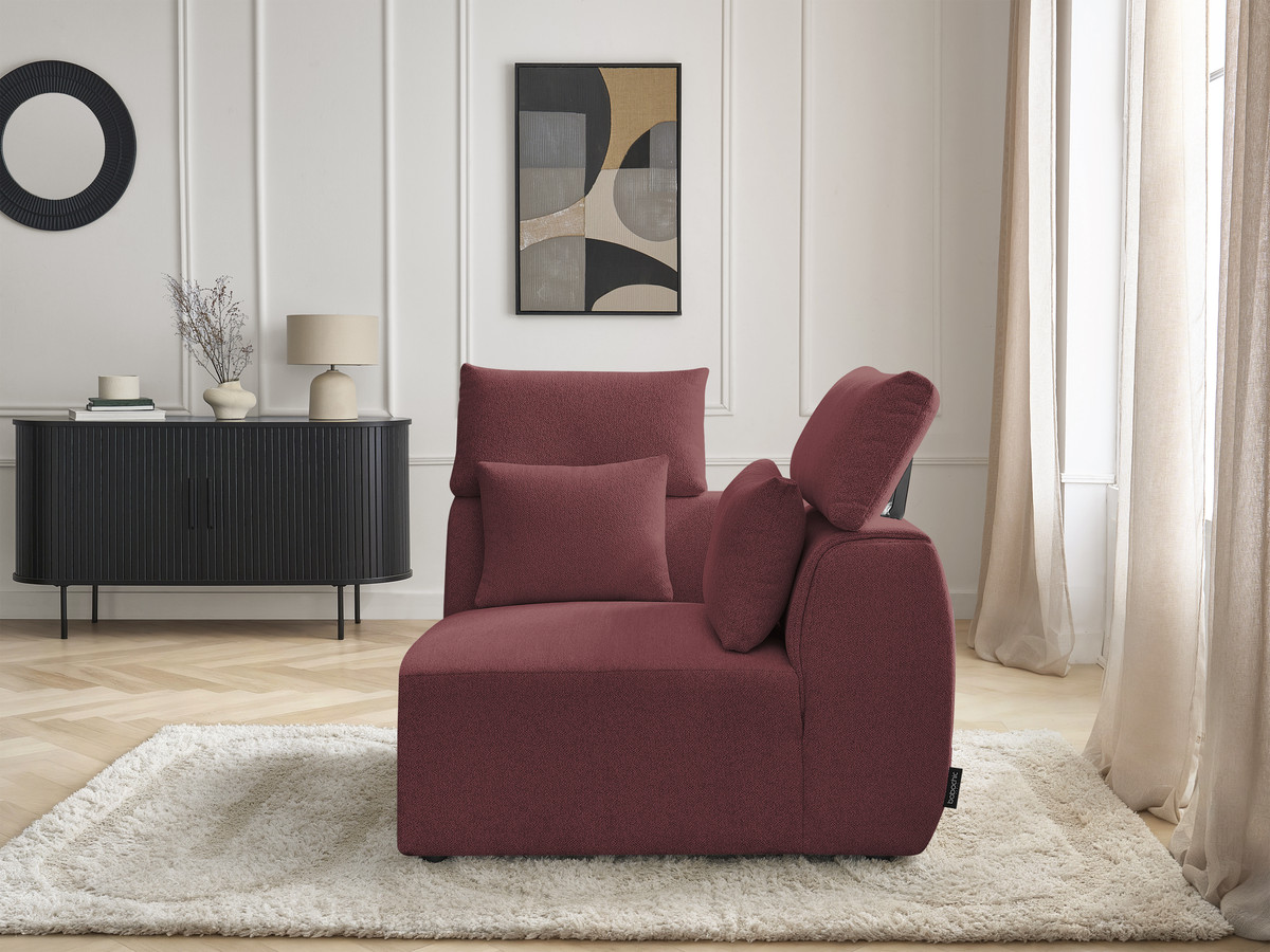 Bobochic Jana Eckmodul Melange-Stoff Rot