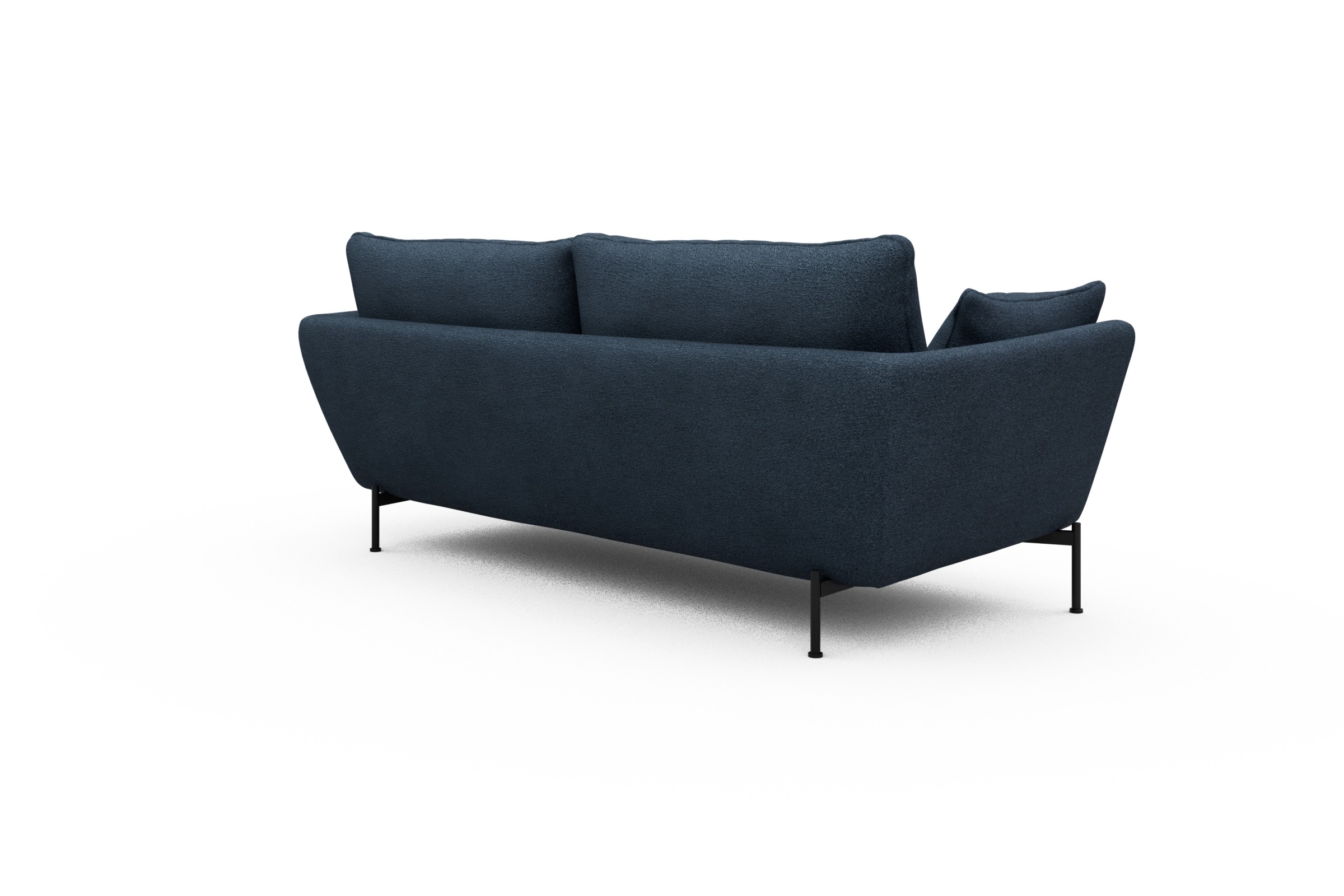 Sofa Anton 3-Sitzer Boucle-Blue