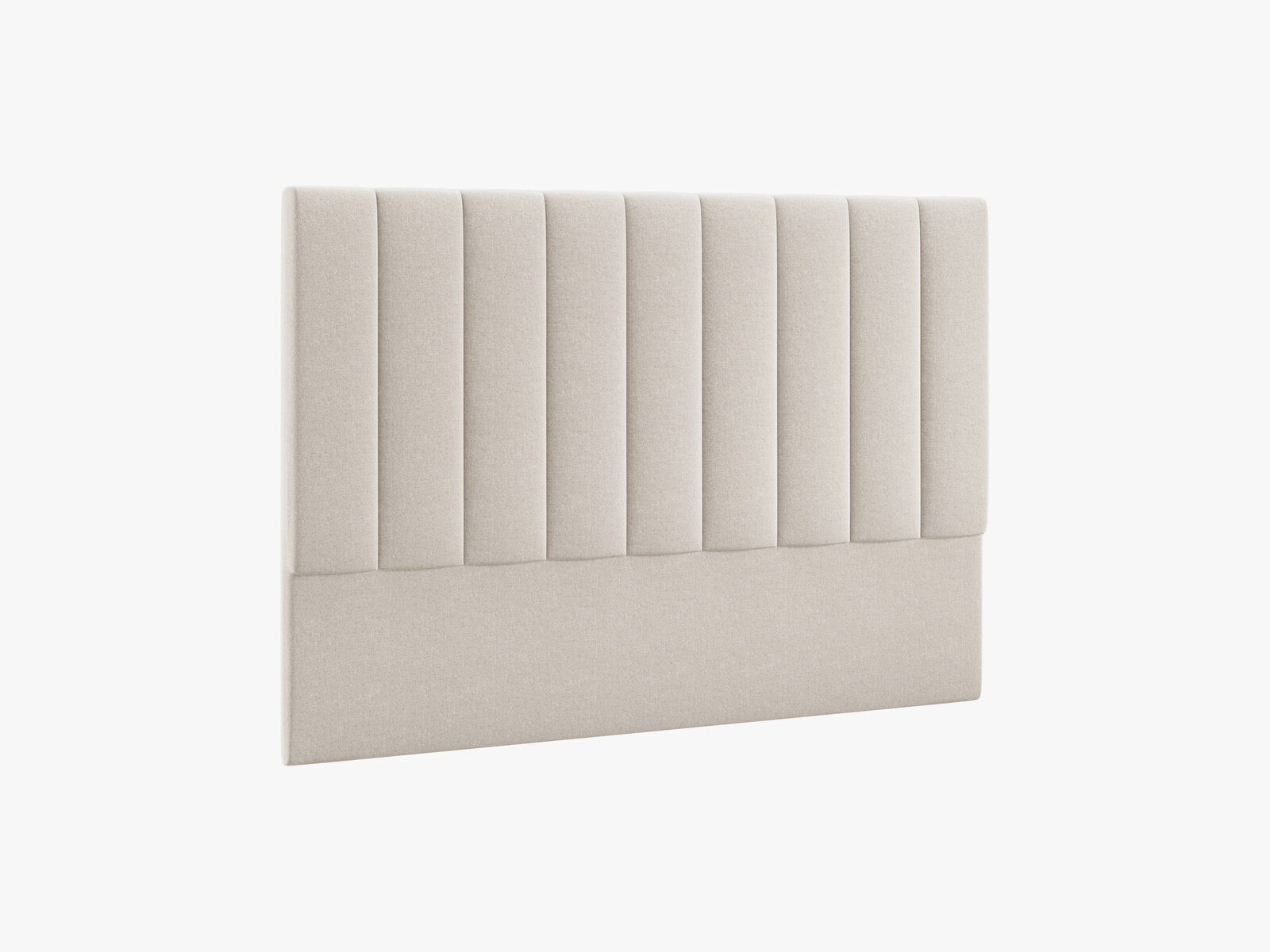 Micadoni Marl Polster-Kopfteil Chenille Eden Dunkelbeige 180x120