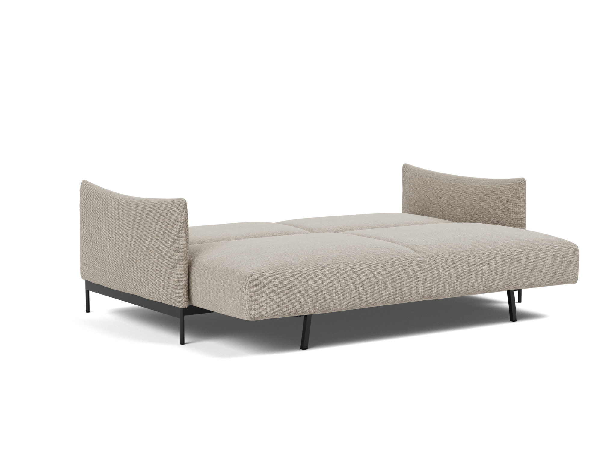 Schlafsofa Malloy Strukturierter Stoff Kenya 579-Gravel