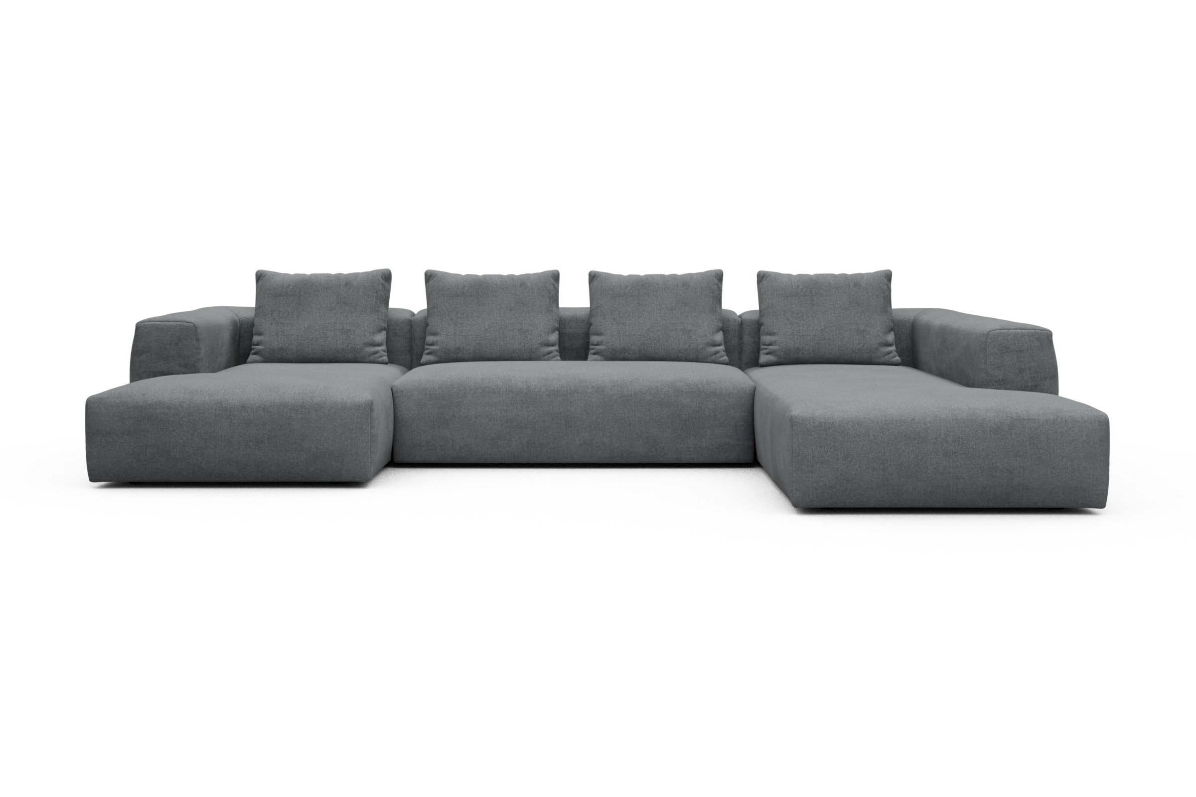 Skandi Home Wohnlandschaft Fred Relax-Ecke rechts mit 2-Sitzer und Chaiselongue links Casone-Gravel-Grey moebelfaktor