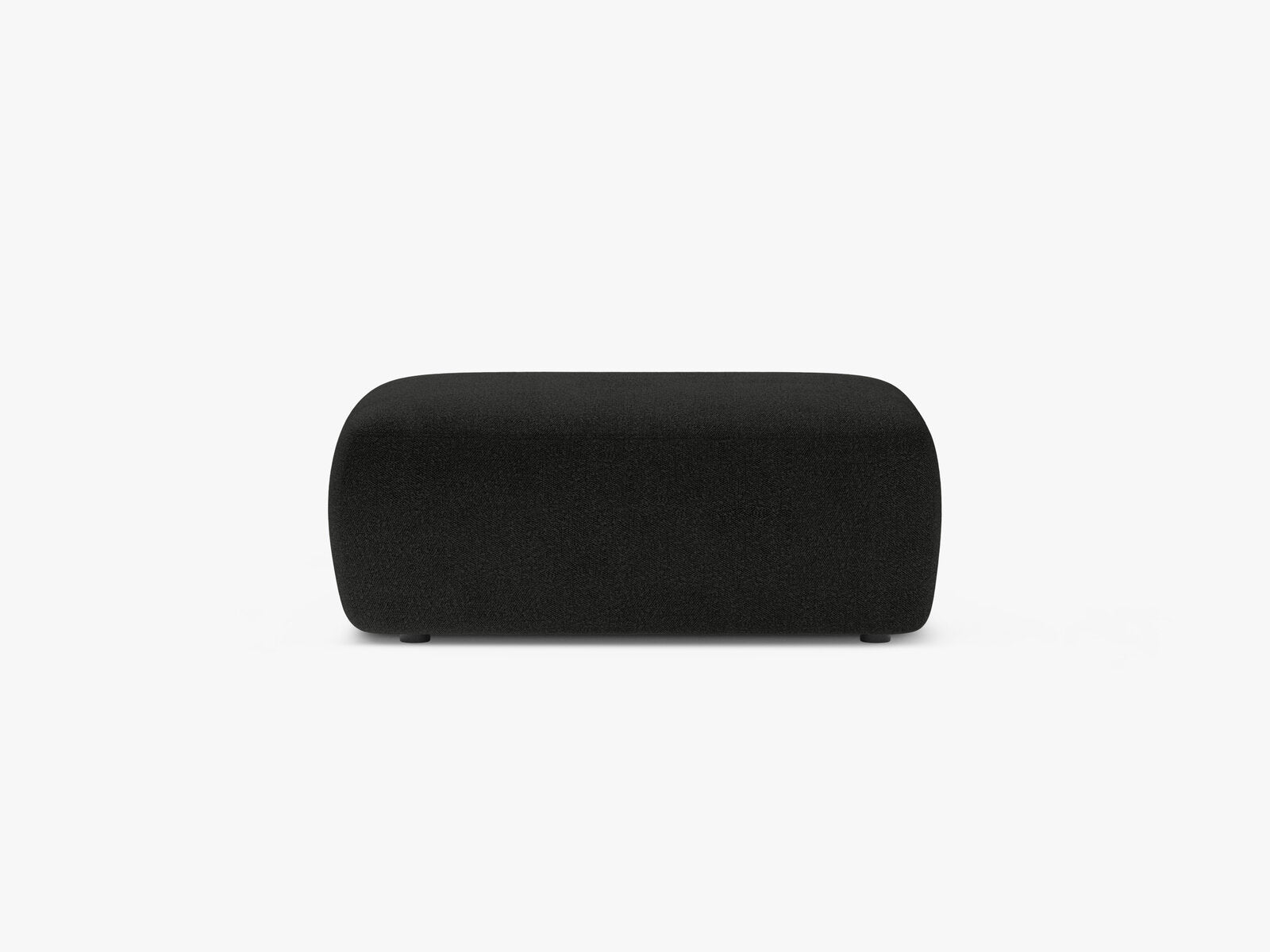Micadoni Hocker Kate 1-Sitzer Boucle Schwarz