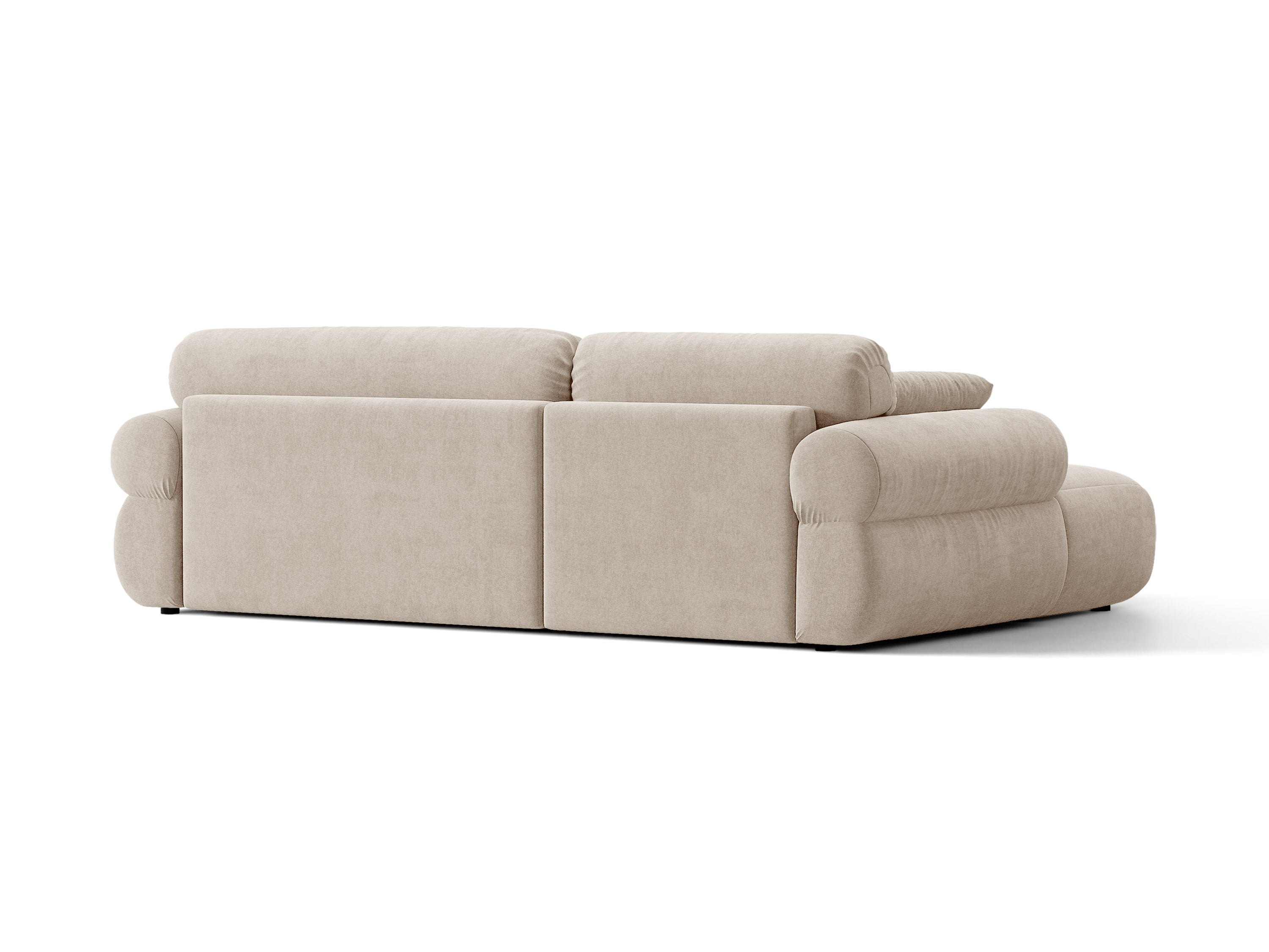 Micadoni Ophelia Ecksofa Links Strukturierter Stoff Liberty Beige
