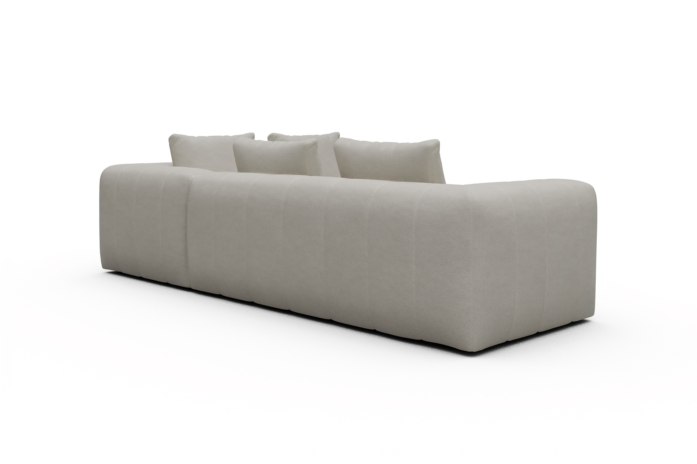 Ecksofa Hugo 2x 2,5-Sitzer Armlehne links Denari-Clean-Beige
