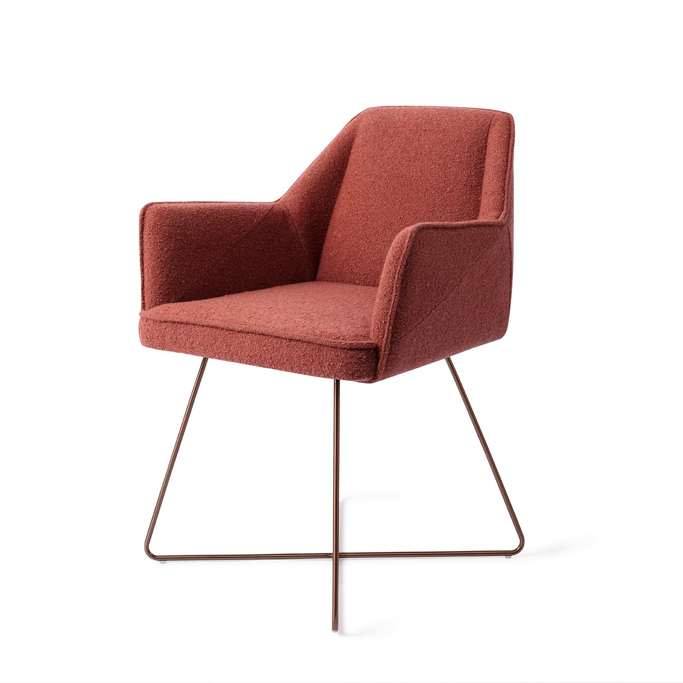 Jesper Home Esszimmerstuhl Tome Shabby-Saffron Cross Rosa