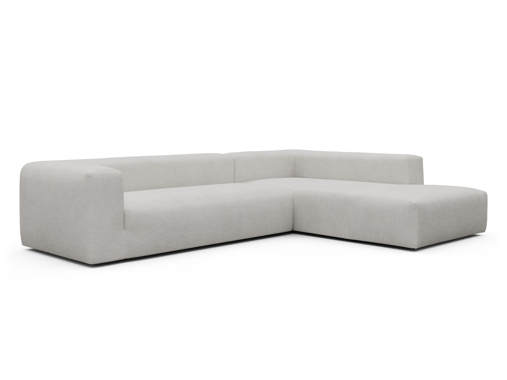 Skandi Home Ecksofa Fred Relax-Ecke rechts mit 2,5-Sitzer Vivus-Dusty-Off-White moebelfaktor