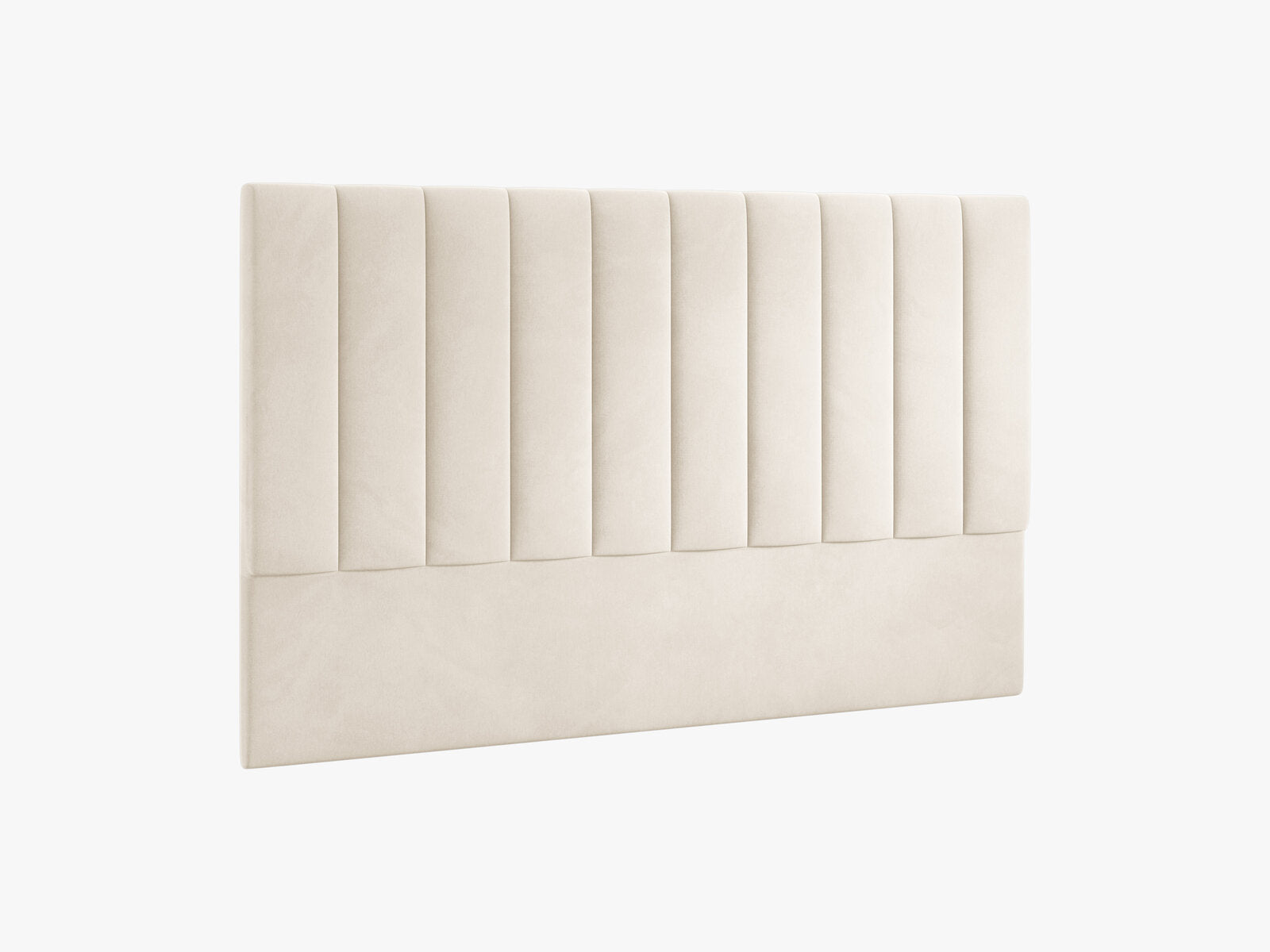 Micadoni Marl Polster-Kopfteil Samt Magic Velvet Elfenbein 200x120